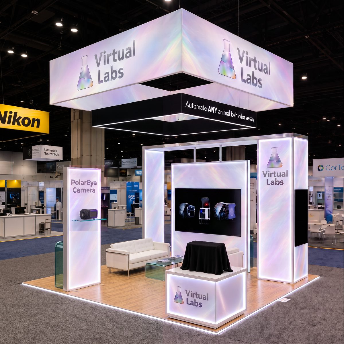 Virtual Labs booth at Neuroscience 2026 (SfN)